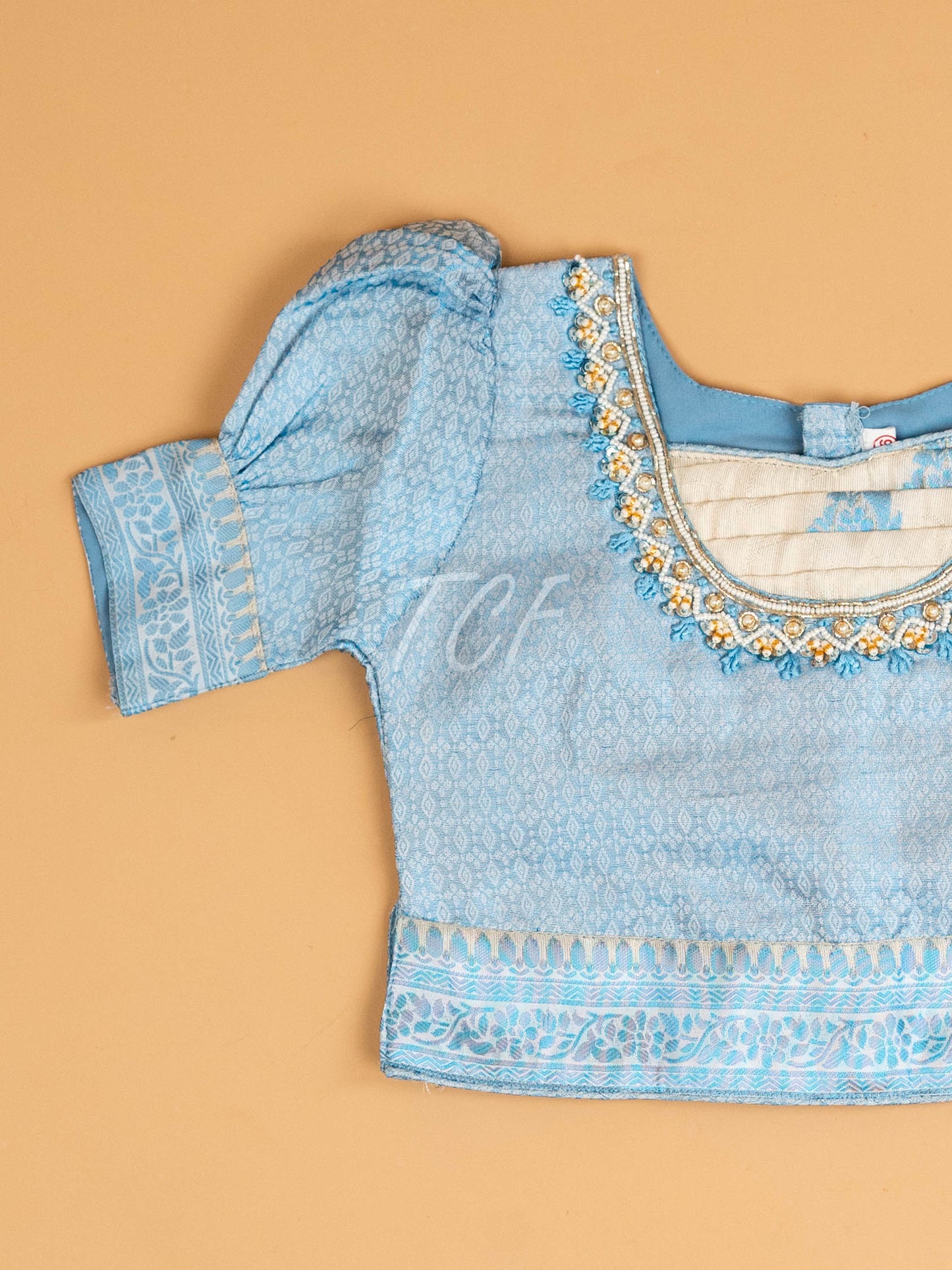 Sky Blue - Semi Leghanga Choli