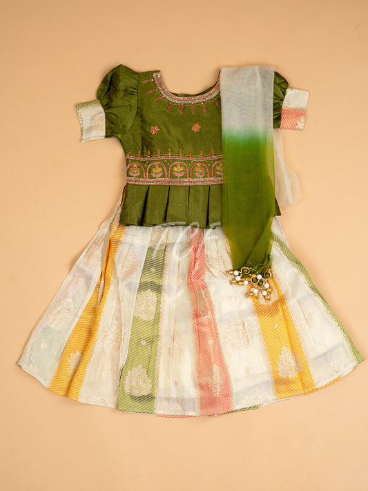 Green - Semi Leghanga Choli