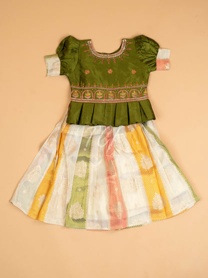 Green - Semi Leghanga Choli