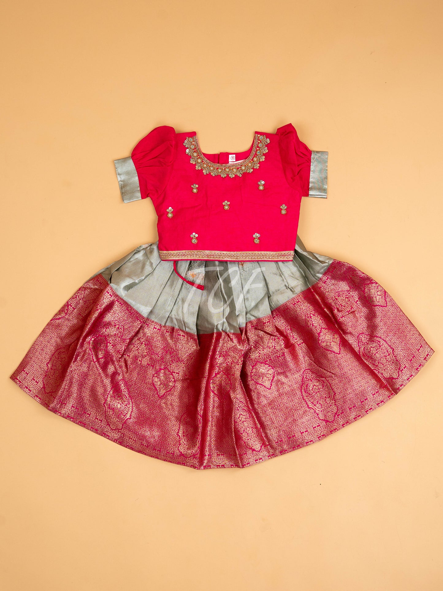 Pink - Semi Leghanga Choli