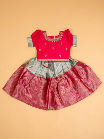 Pink - Semi Leghanga Choli