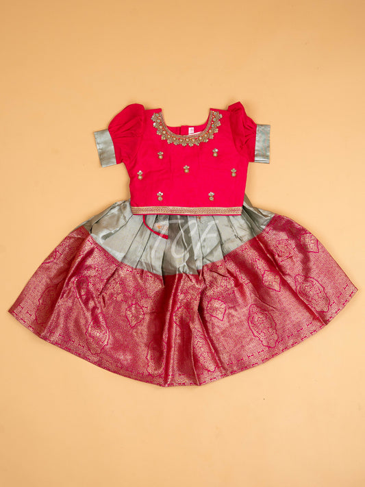 Pink - Semi Leghanga Choli