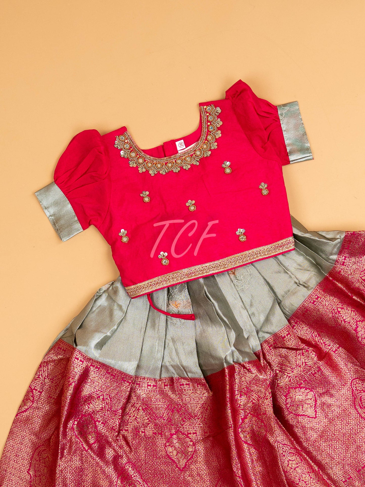 Pink - Semi Leghanga Choli