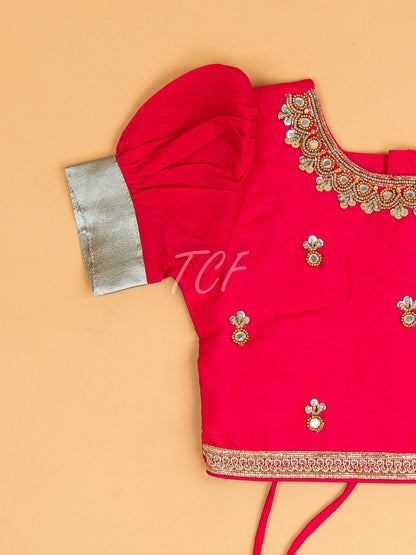 Pink - Semi Leghanga Choli