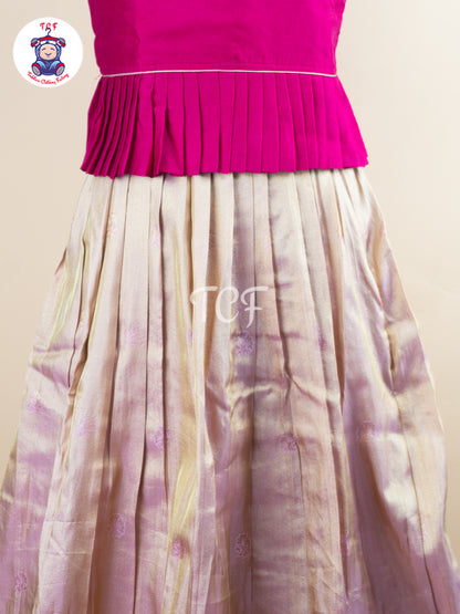 Rani Pink – Girls Embroidered Party Wear Lehenga Choli