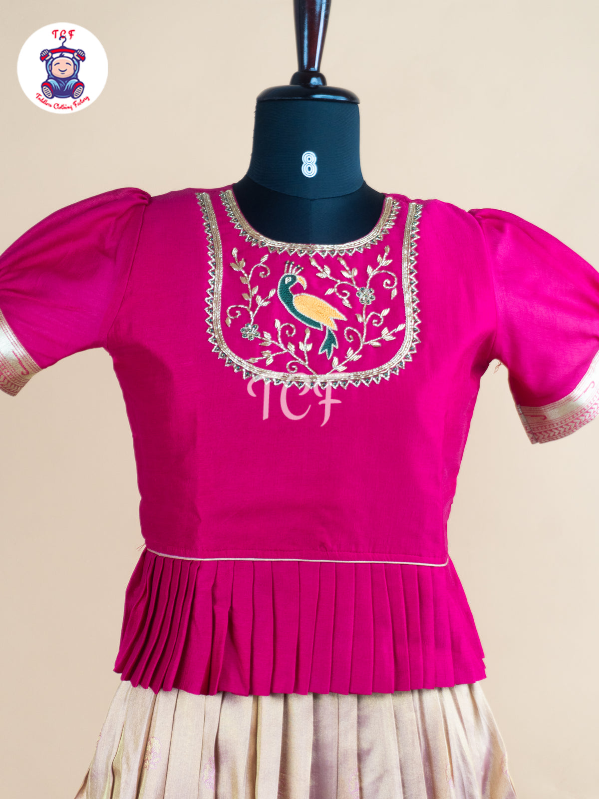 Rani Pink – Girls Embroidered Party Wear Lehenga Choli