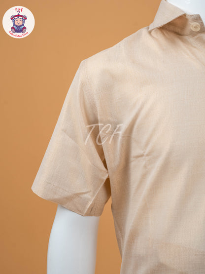 Gold - Boys Readymade Dhotis & Shirts