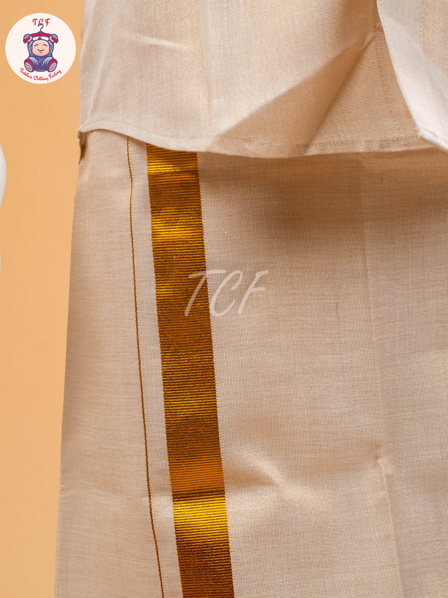 Gold - Boys Readymade Dhotis & Shirts