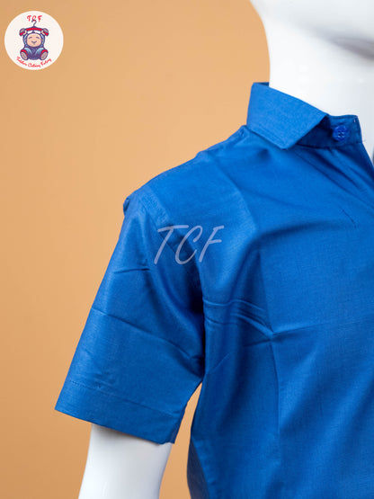 Royal Blue -  Boys Readymade Dhotis & Shirts