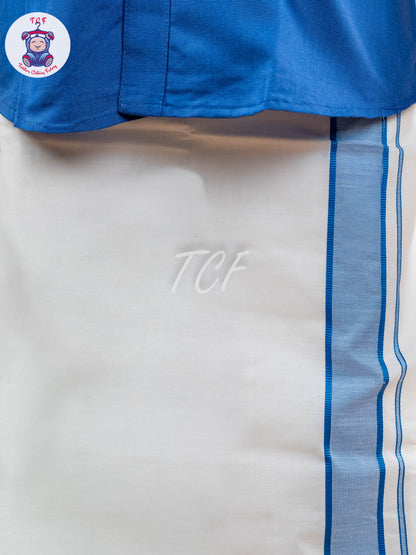 Blue - Boys Readymade Dhotis & Shirts