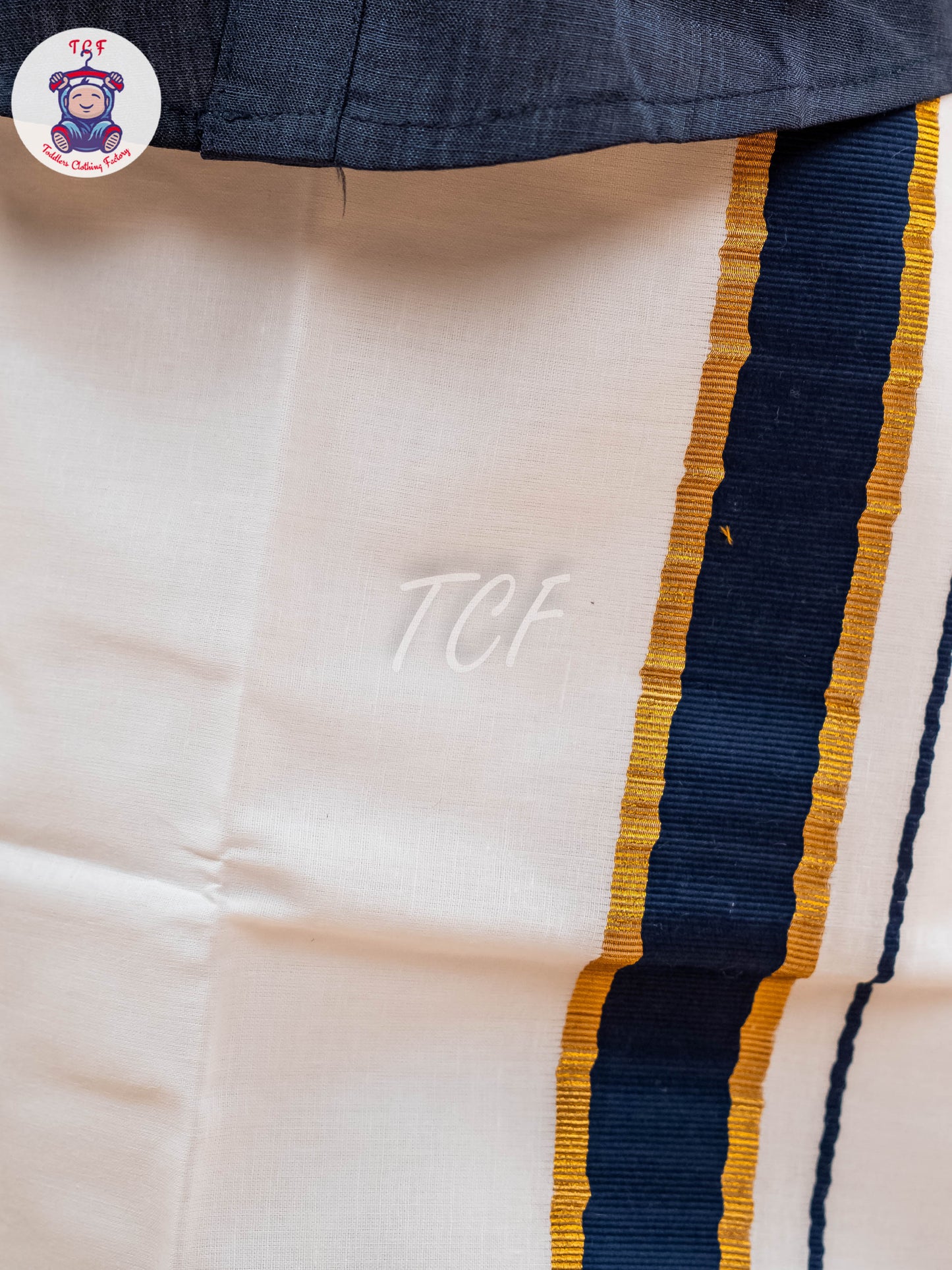 Navy Blue - Boys Readymade Dhotis & Shirts