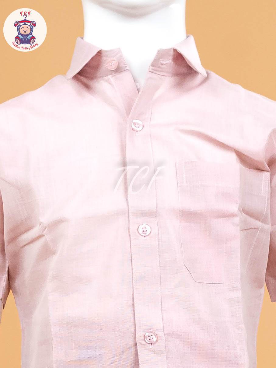 Pink -  Boys Readymade Dhotis & Shirts