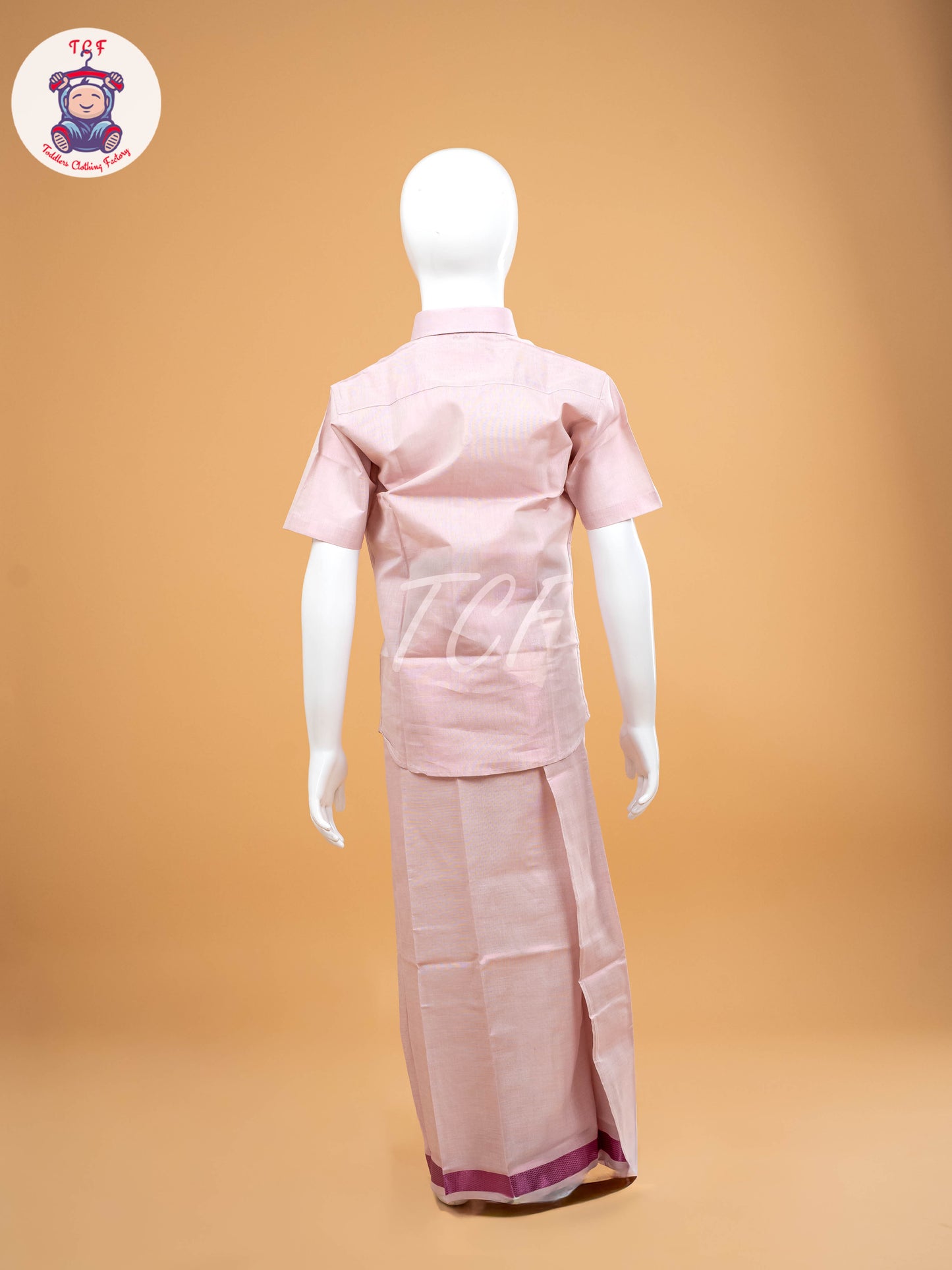 Pink -  Boys Readymade Dhotis & Shirts