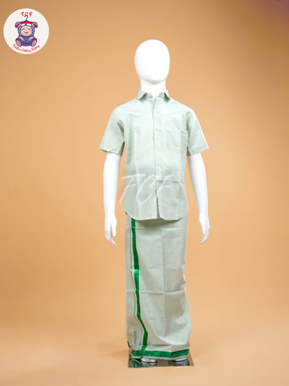 Pastel Green -  Boys Readymade Dhotis & Shirts