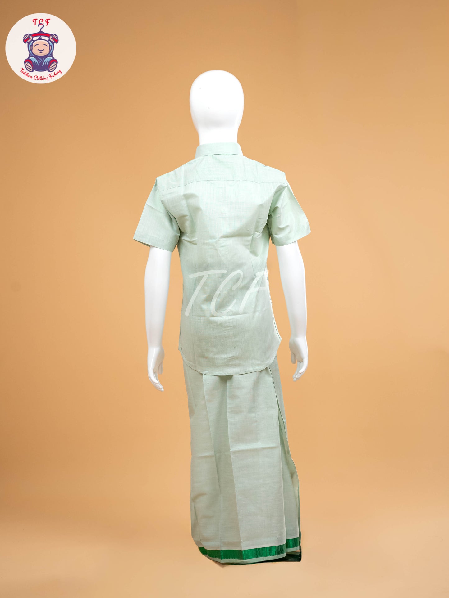 Pastel Green -  Boys Readymade Dhotis & Shirts