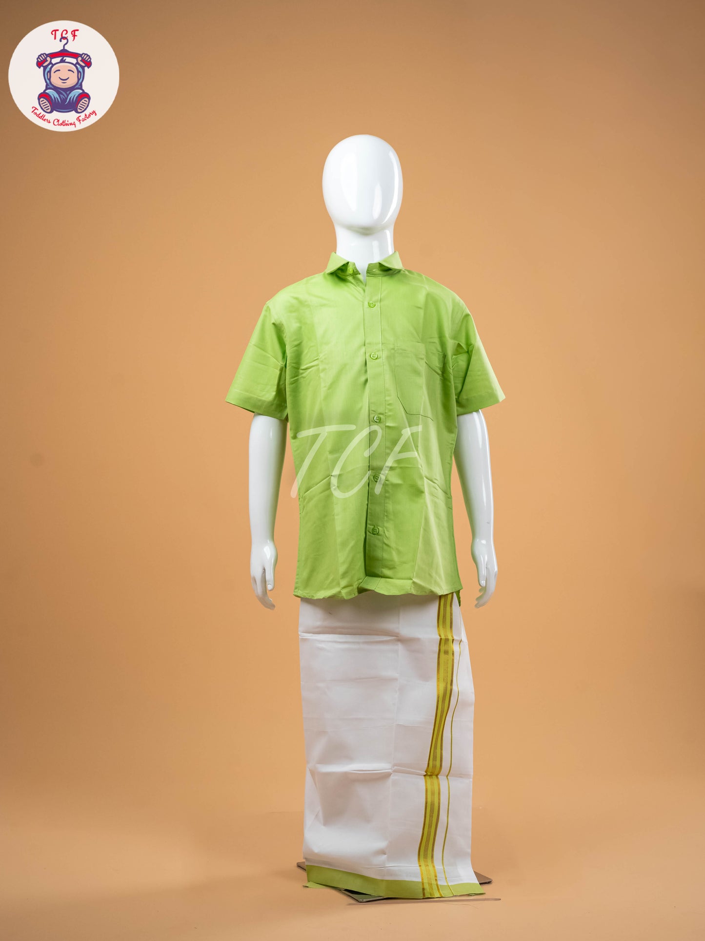 Pista Green -  Boys Readymade Dhotis & Shirts