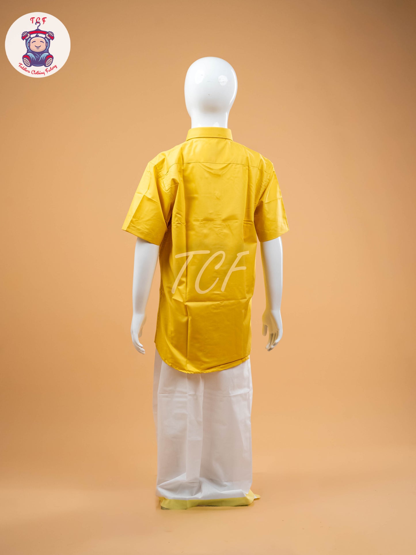 Yellow -  Boys Readymade Dhotis & Shirts