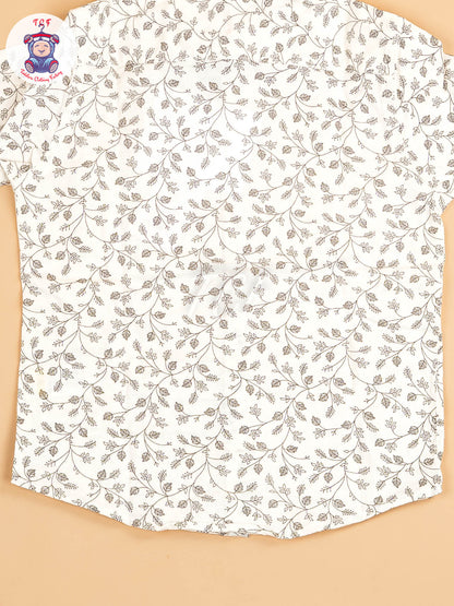 Cream - Boys Readymade Shirt