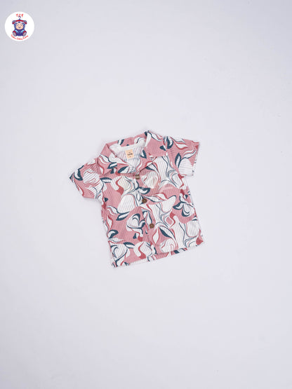 Onion Pink & Navy Blue - Shirts & Shorts