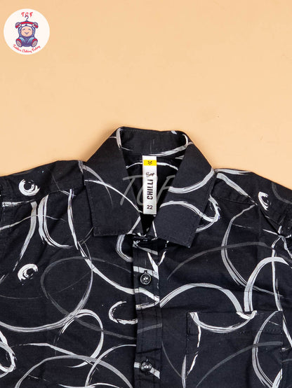 Black - Boys Readymade Shirt