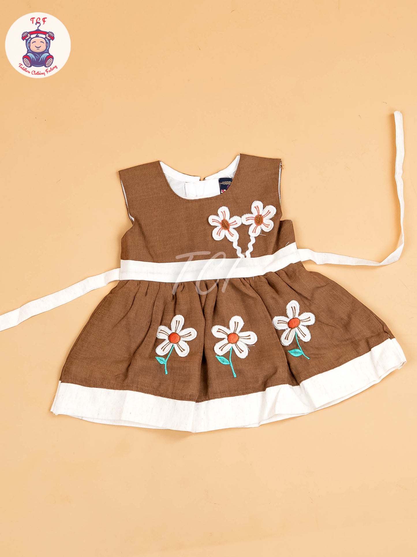 Grey - Girls Printed Ethnic Frock