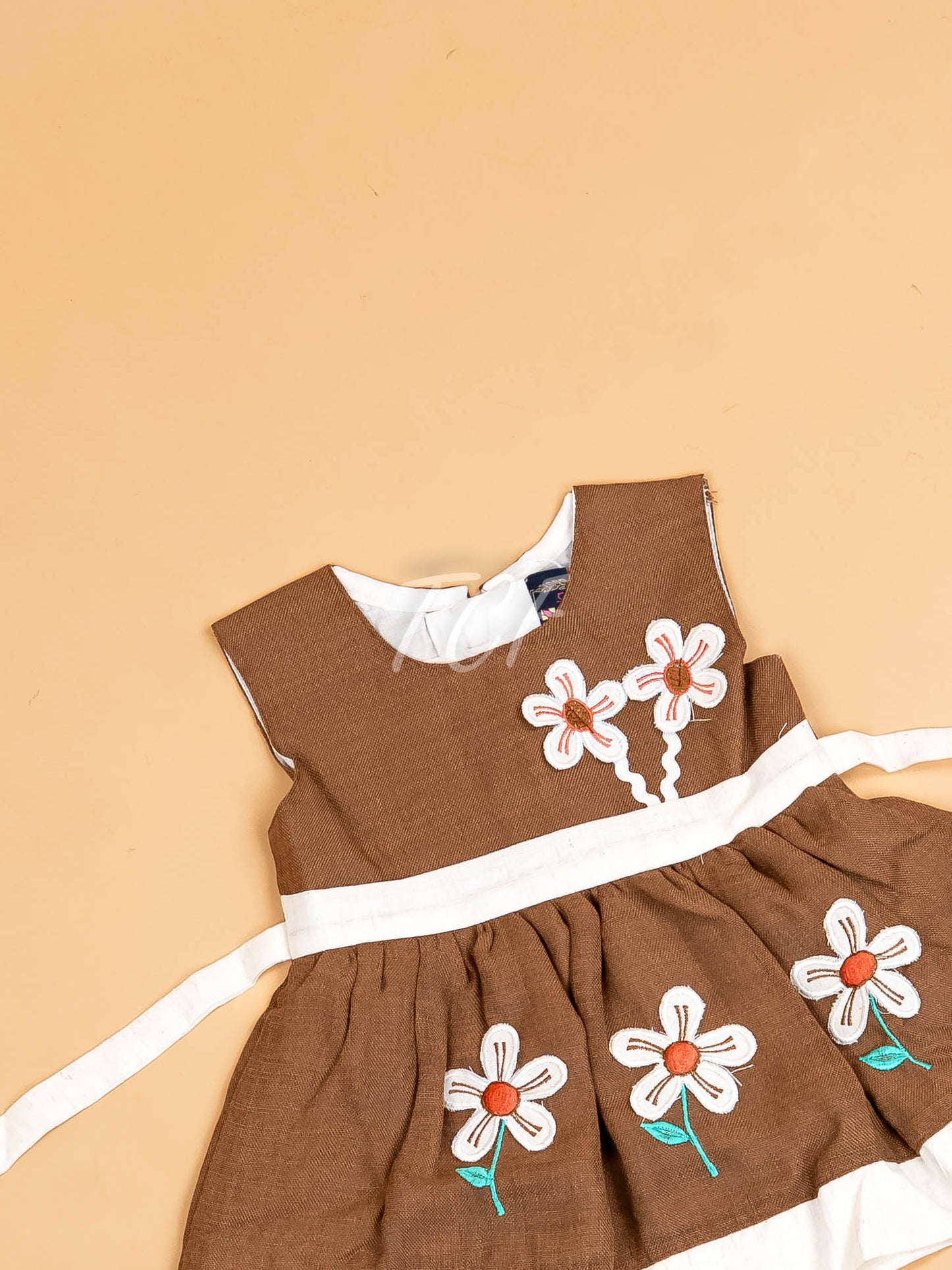 Grey - Girls Printed Ethnic Frock