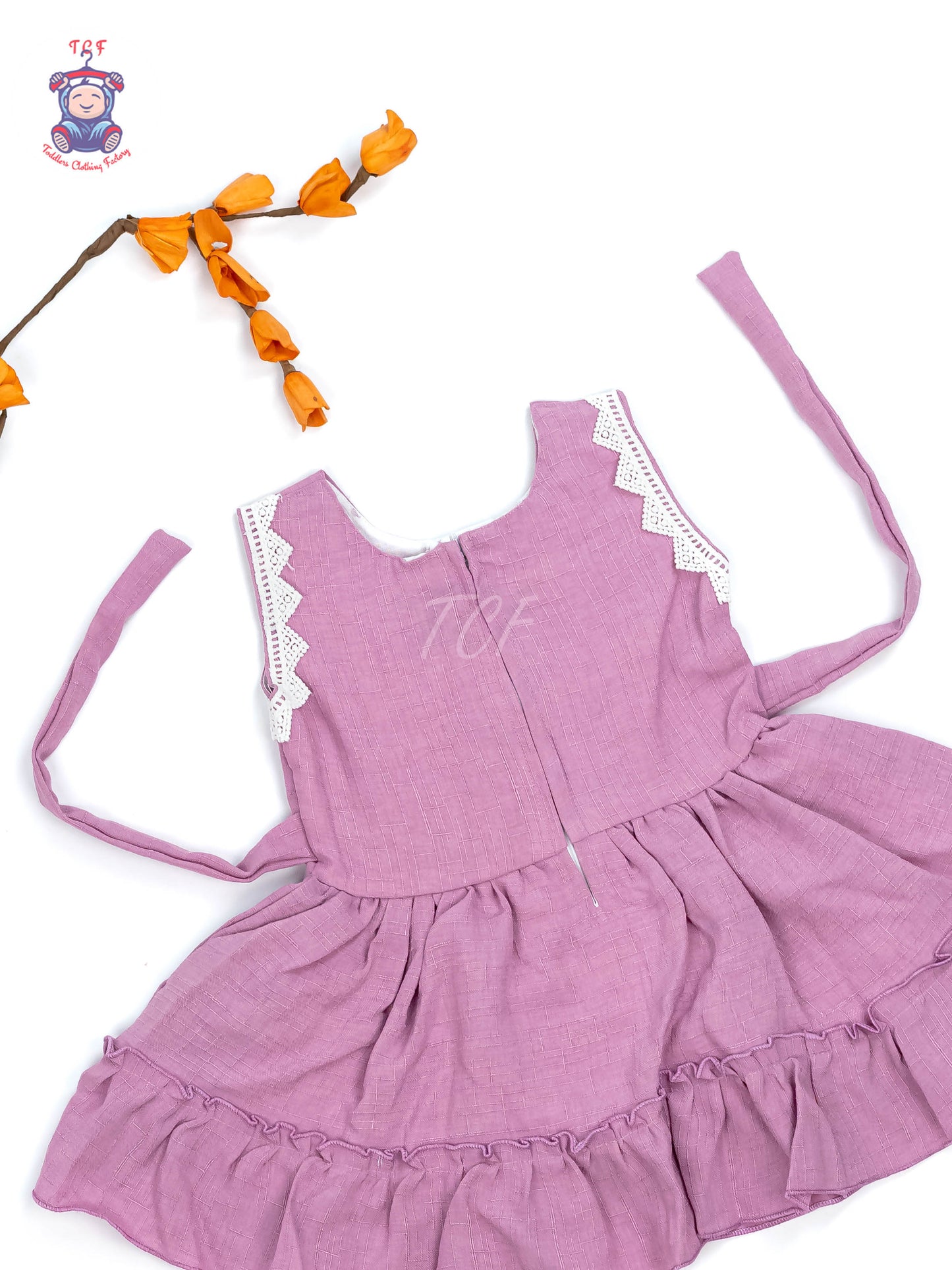 Onion Pink - Girls Readymade Cotton Frocks