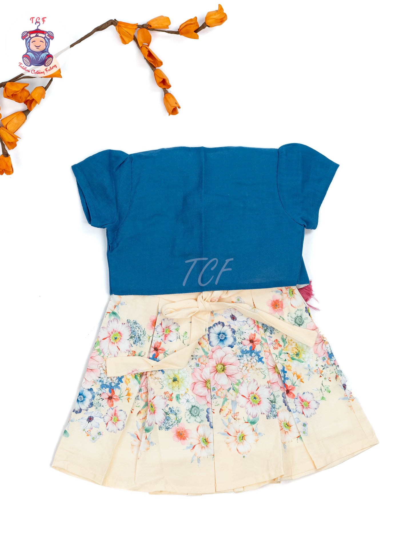 Half White - Girls Readymade Cotton Frocks