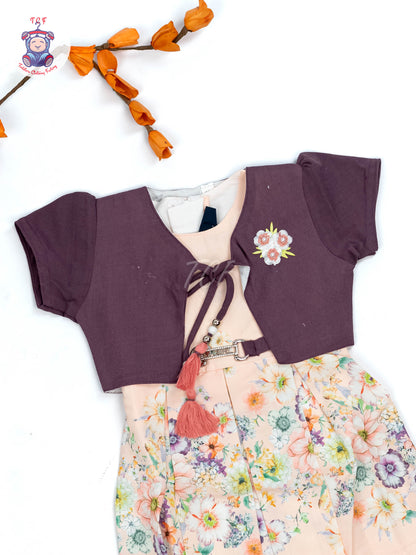 Light Pink - Girls Readymade Cotton Frocks