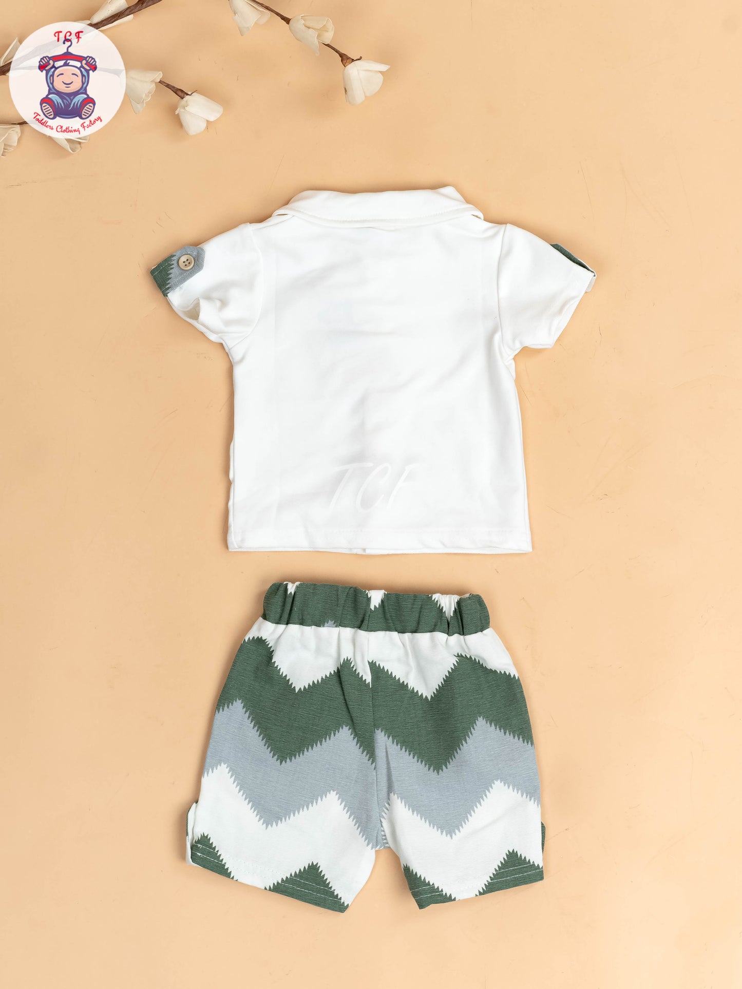 White & Green - Readymade T-Shirts & Shorts