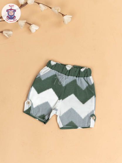 White & Green - Readymade T-Shirts & Shorts