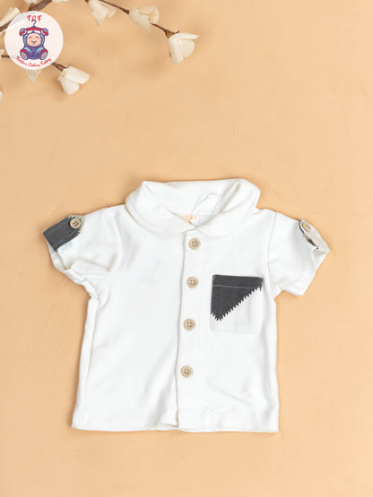 White & Beige - Readymade T-Shirts & Shorts