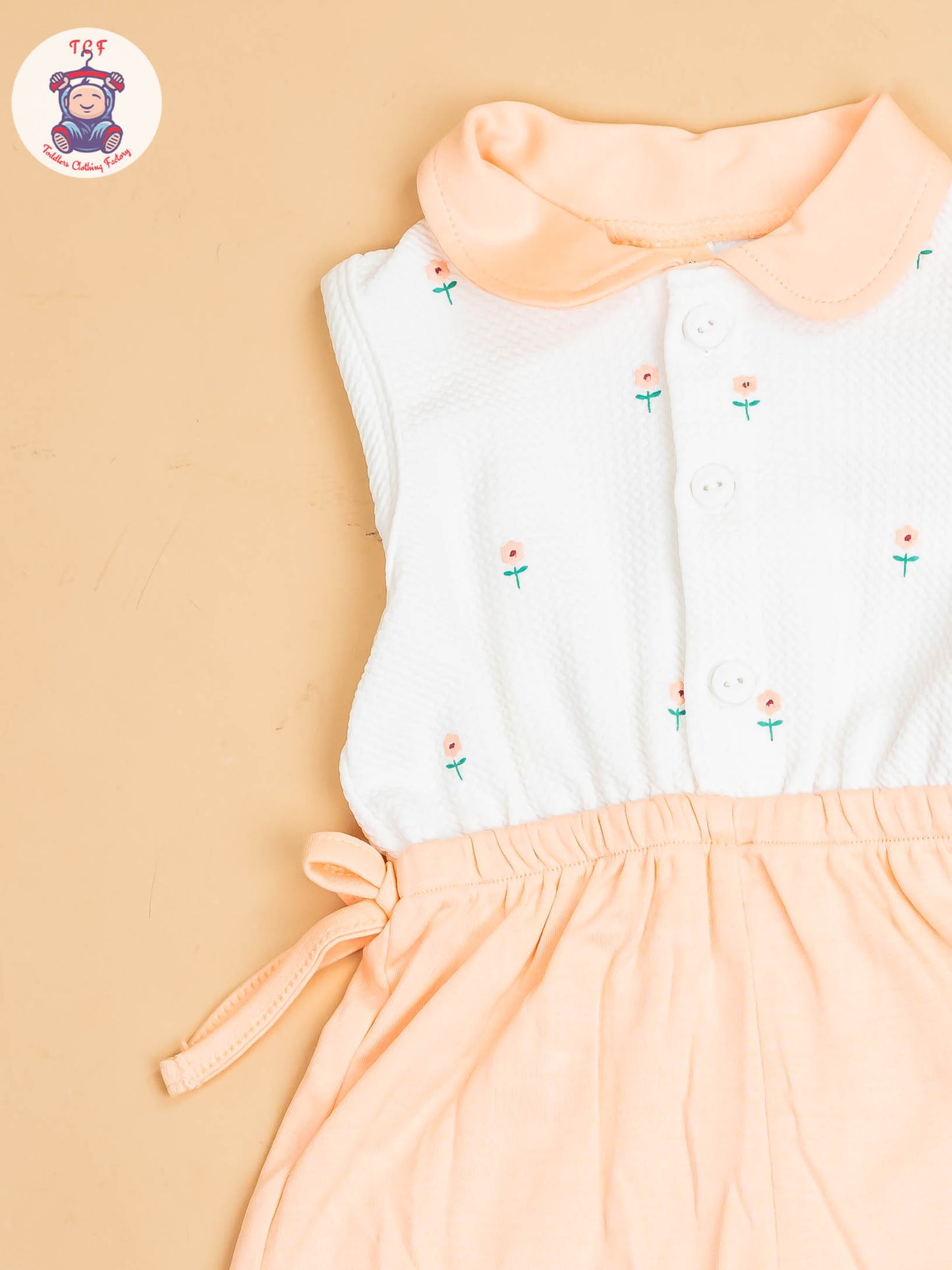 White & Orange - Girls Co-ords