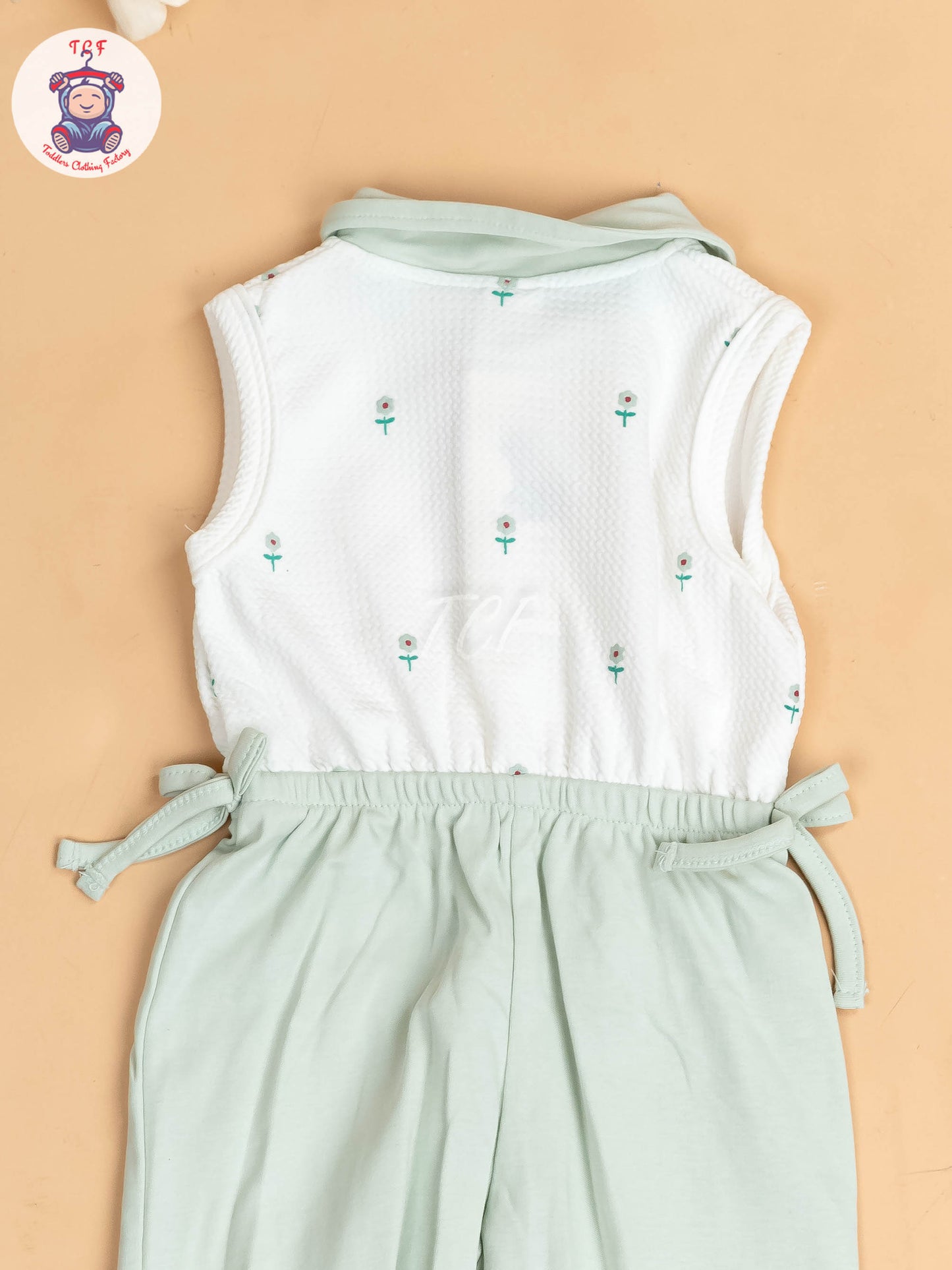 White & Green - Girls Co-ords