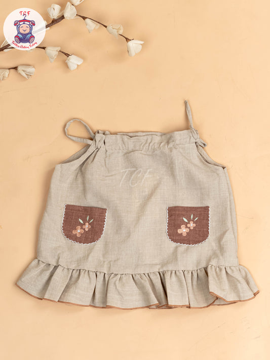 Beige - Cotton Frocks