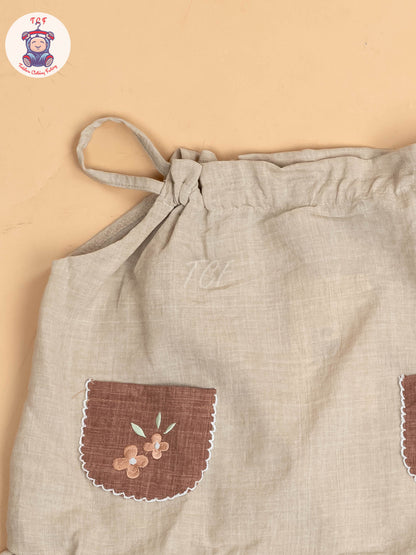 Beige - Cotton Frocks