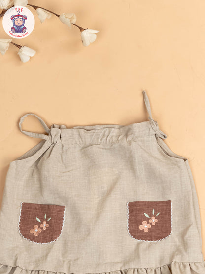 Beige - Cotton Frocks