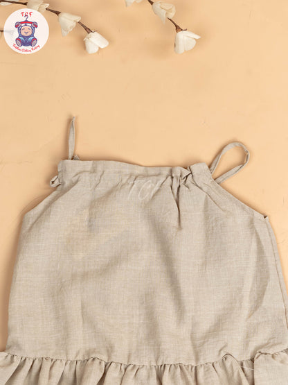 Beige - Cotton Frocks