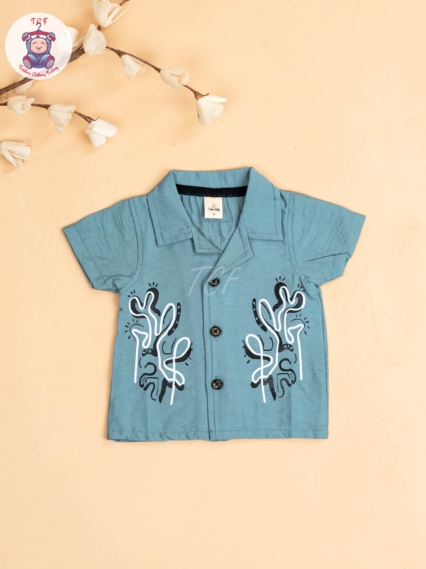 Light Blue -Boys Readymade Shirts & Shorts