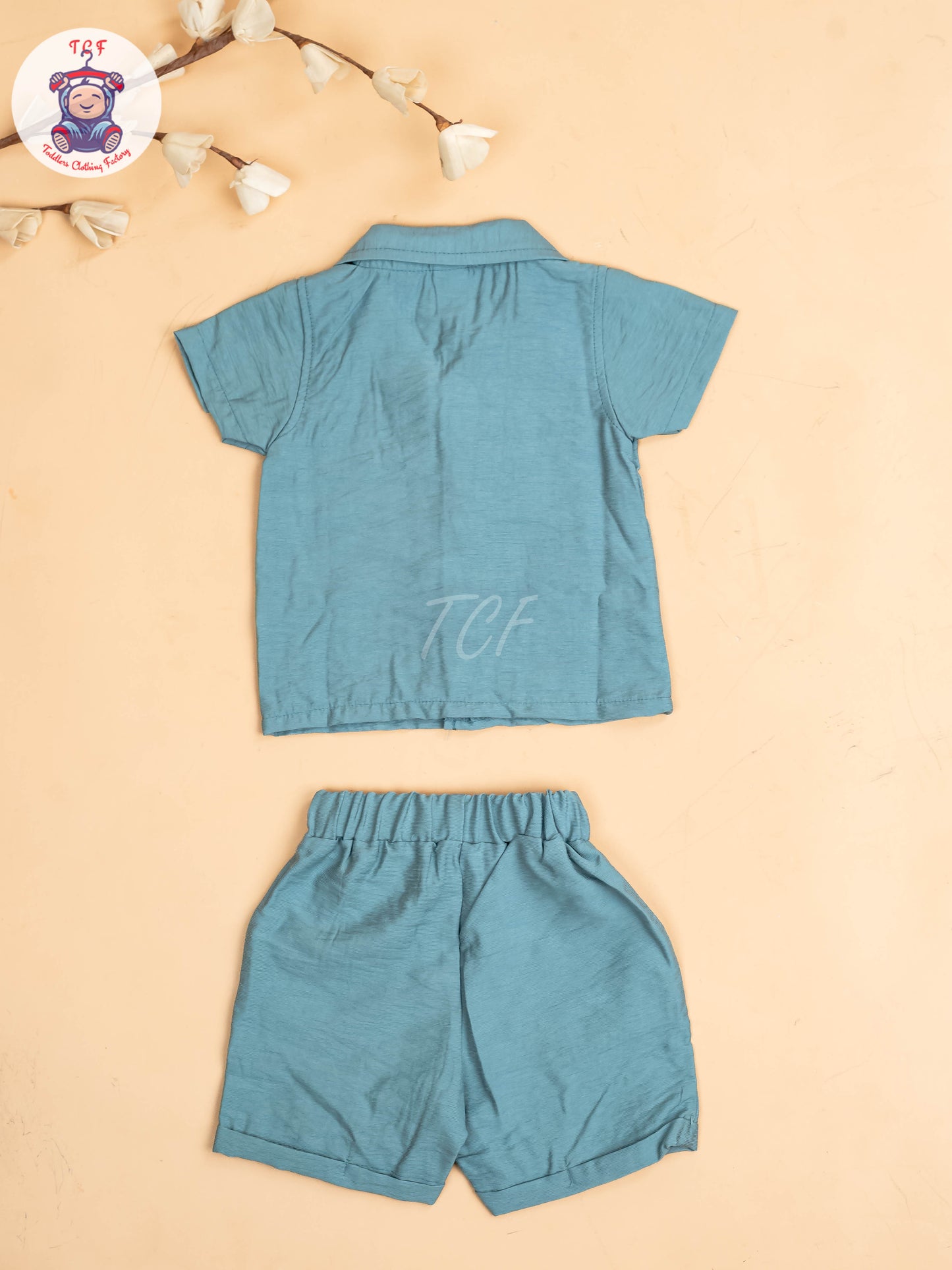 Light Blue -Boys Readymade Shirts & Shorts