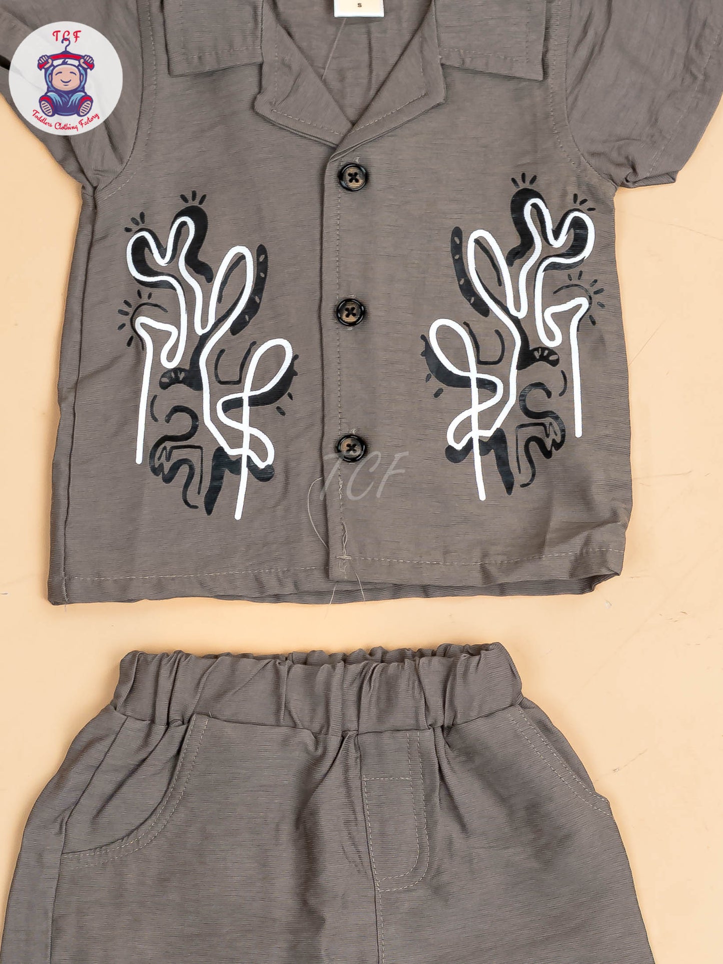 Brown - Boys Readymade Shirts & Shorts