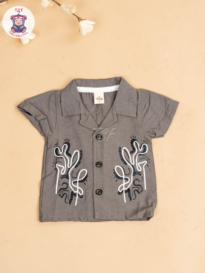 Brown - Boys Readymade Shirts & Shorts
