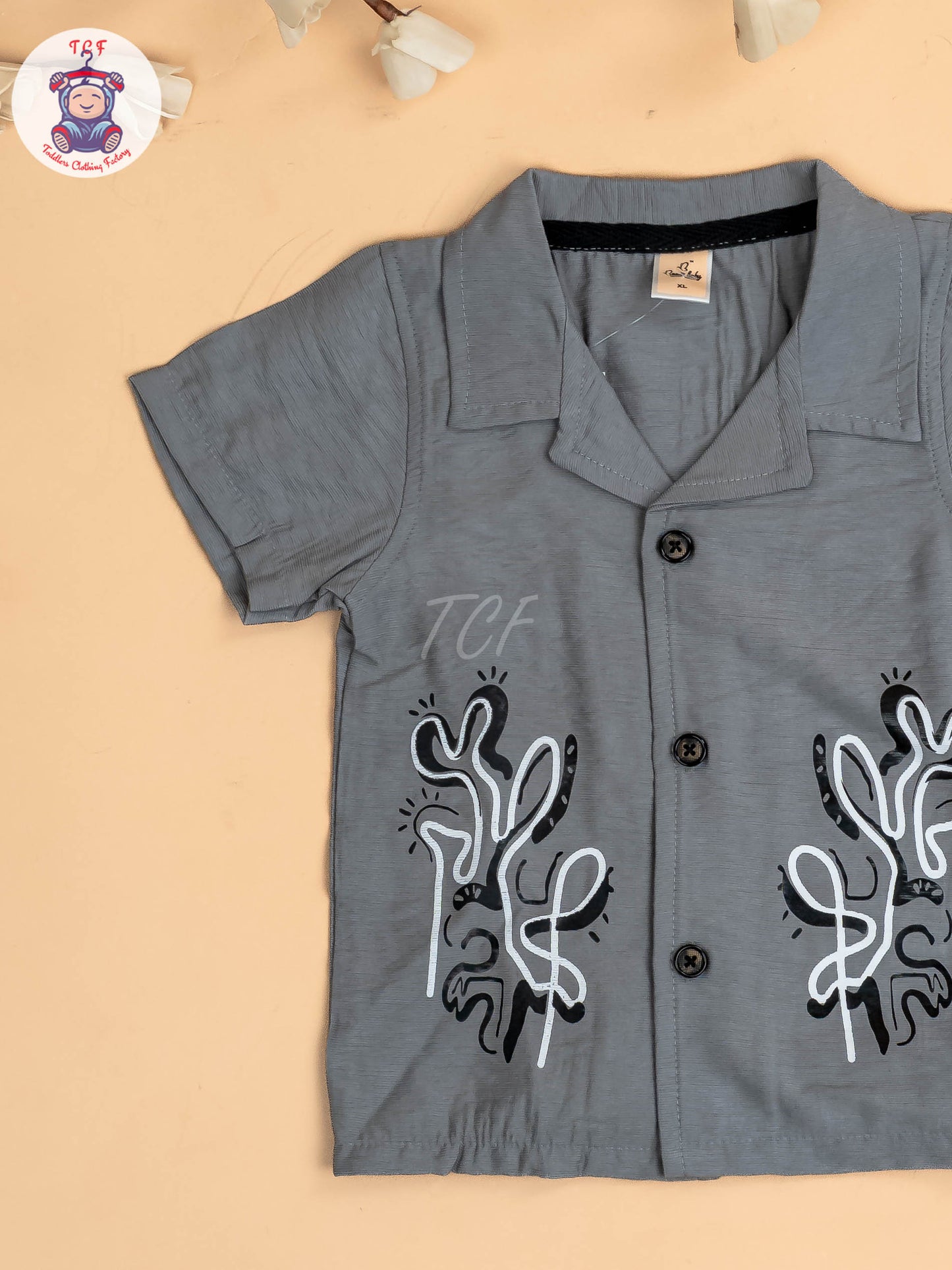 Grey - Boys Readymade Shirts & Shorts