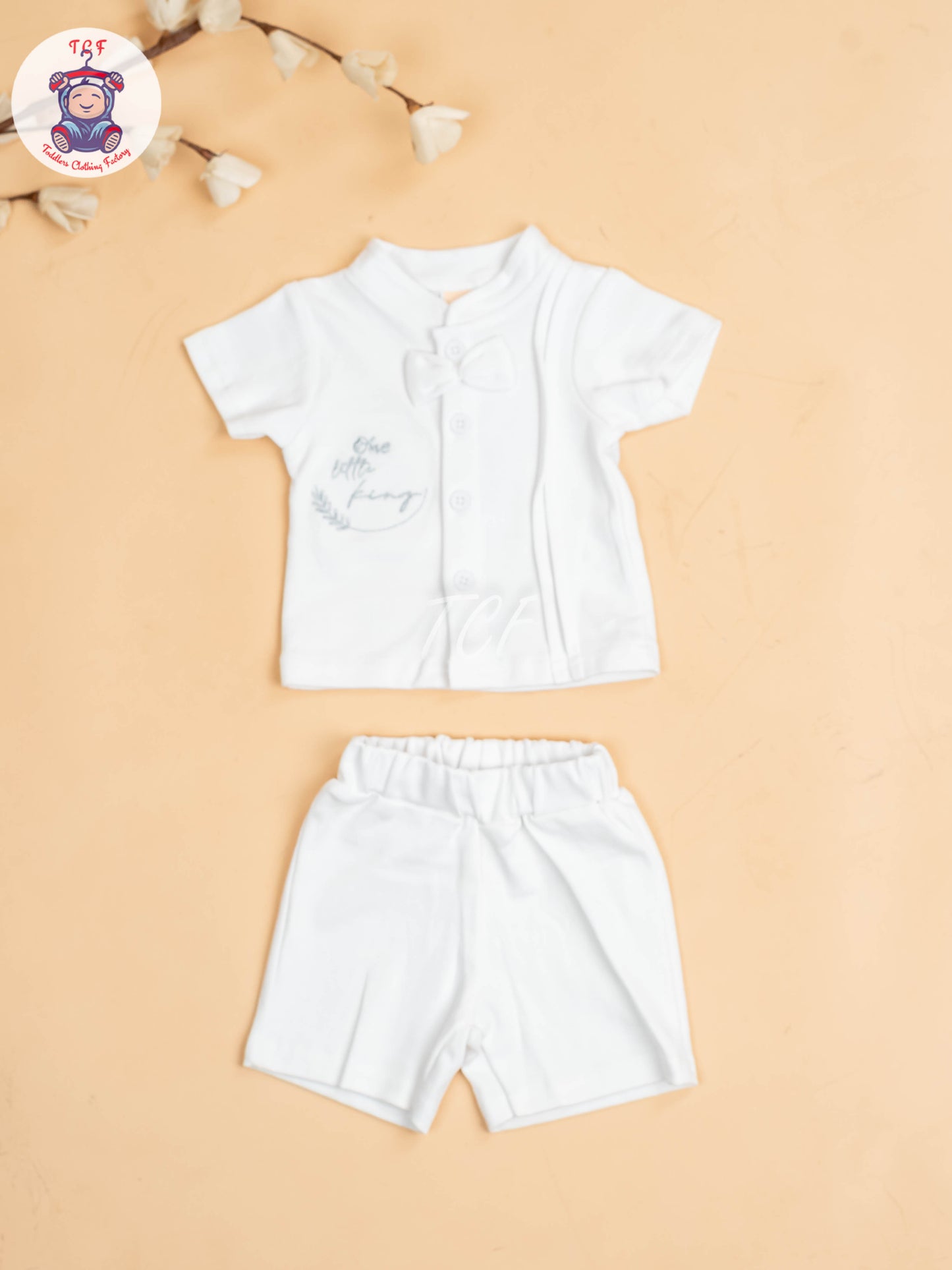 White - Boys Readymade Shirts & Shorts