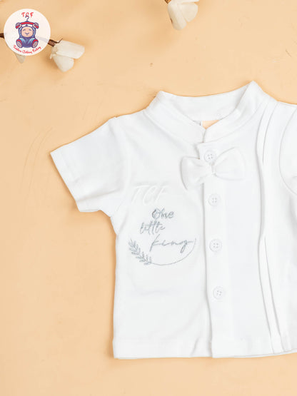 White - Boys Readymade Shirts & Shorts