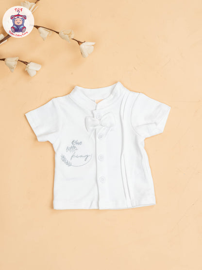 White - Boys Readymade Shirts & Shorts