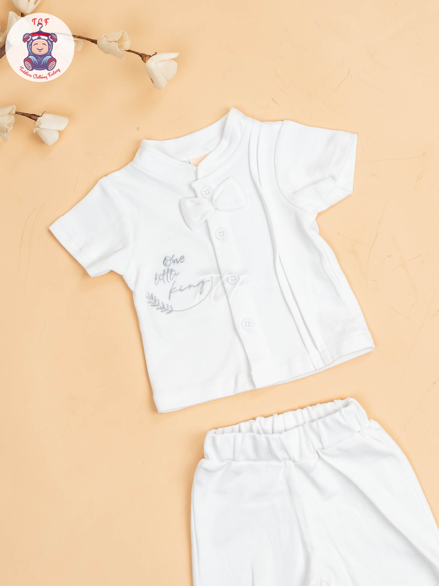 White - Boys Readymade Shirts & Shorts