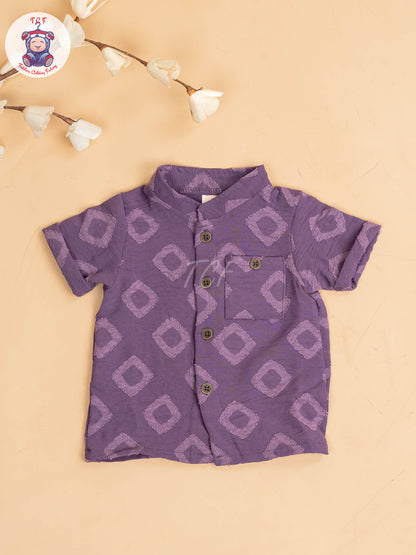 Purple - Boys Readymade Shirts & Shorts