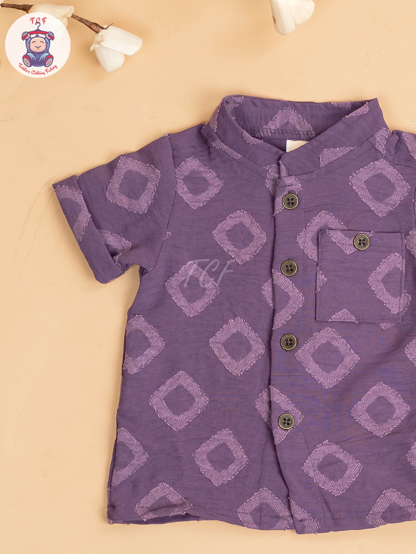 Purple - Boys Readymade Shirts & Shorts
