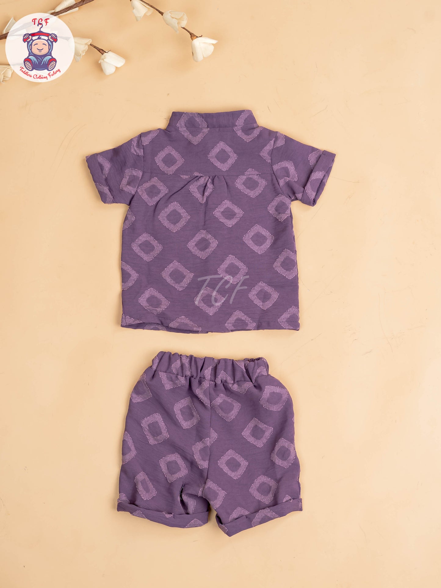 Purple - Boys Readymade Shirts & Shorts